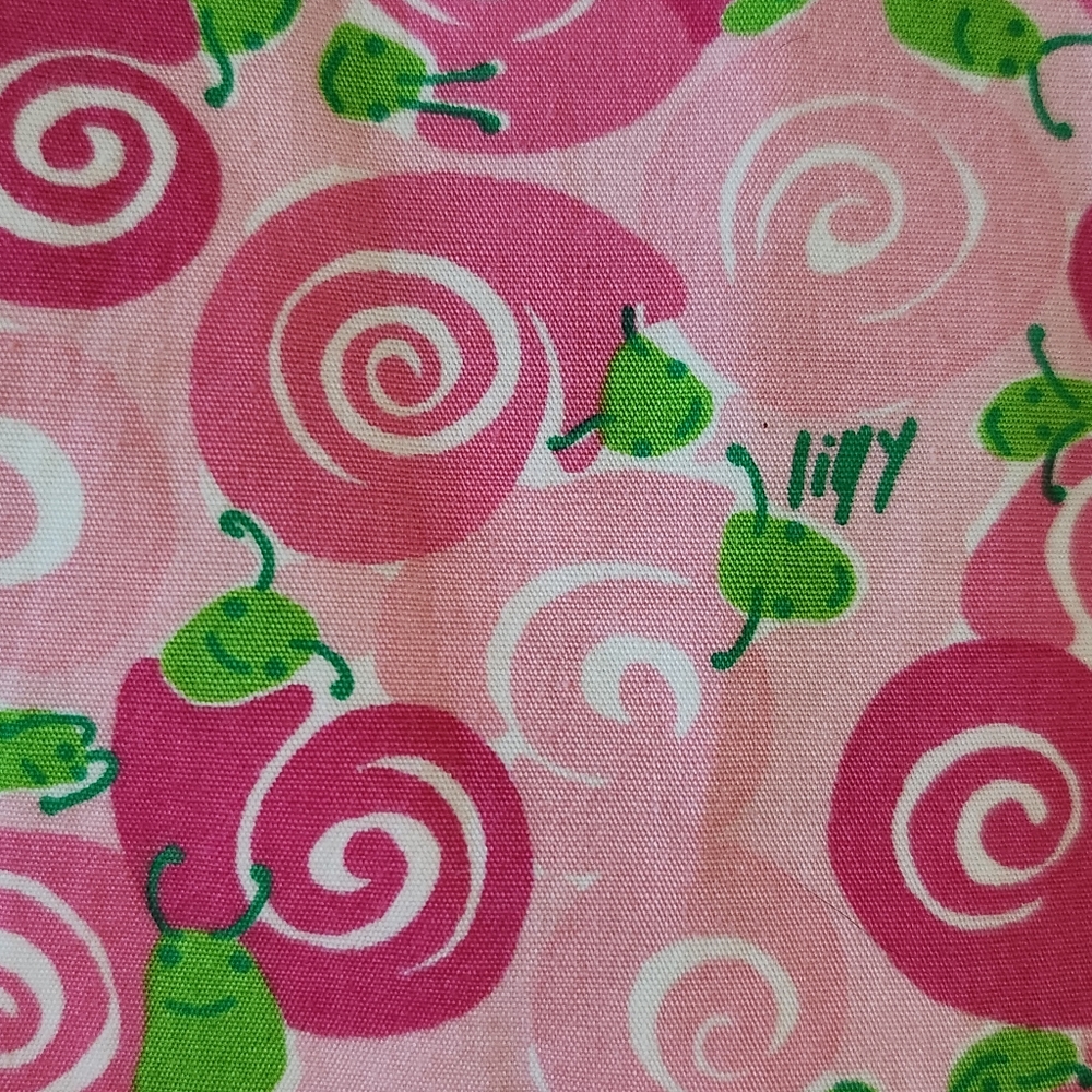 Lilly Pulitzer Reversible Pink Snail/ Green Palm&Pink Elifant Wrap Skirt… - Picture 10 of 12